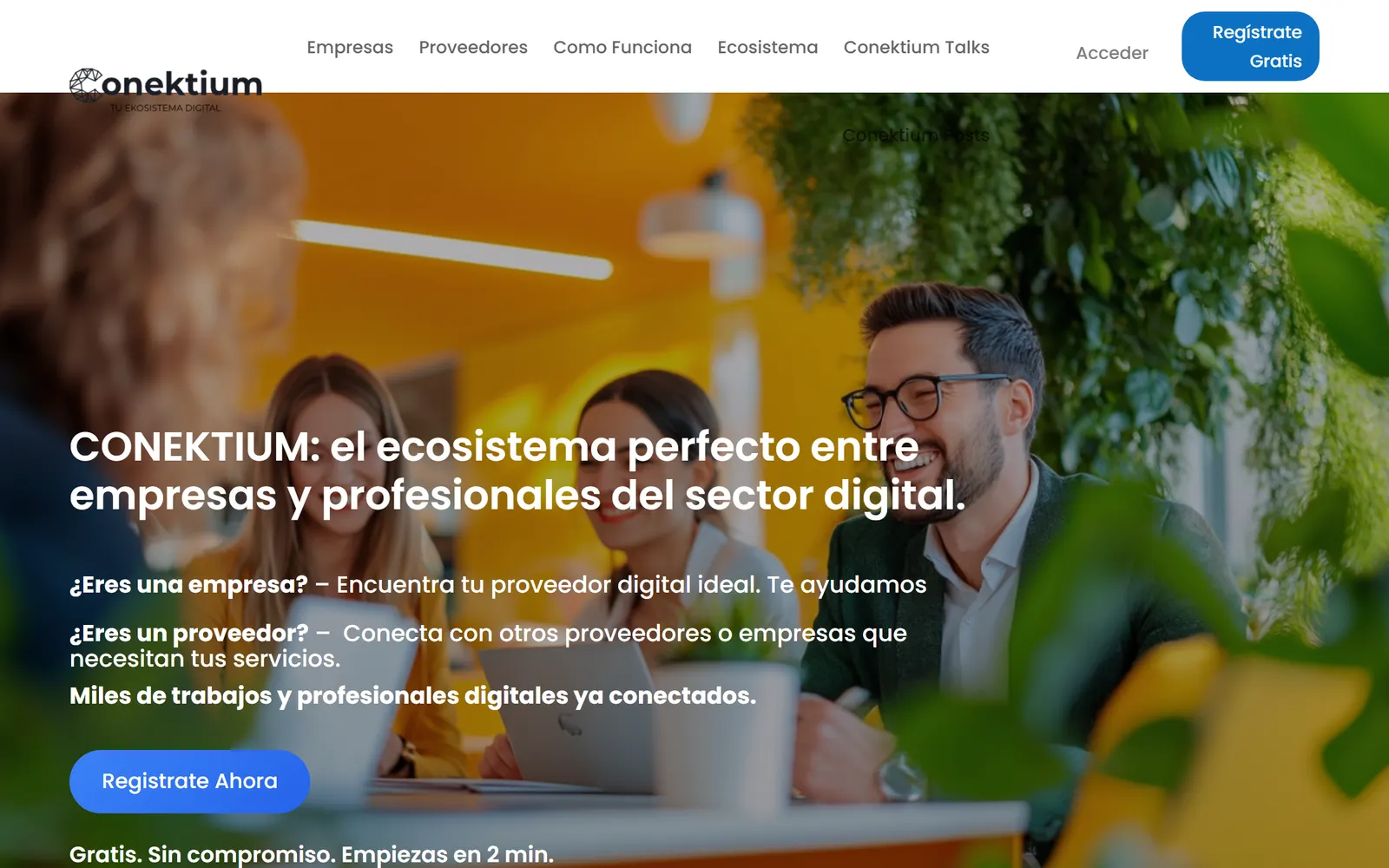 Ejemplo: web de Conektium