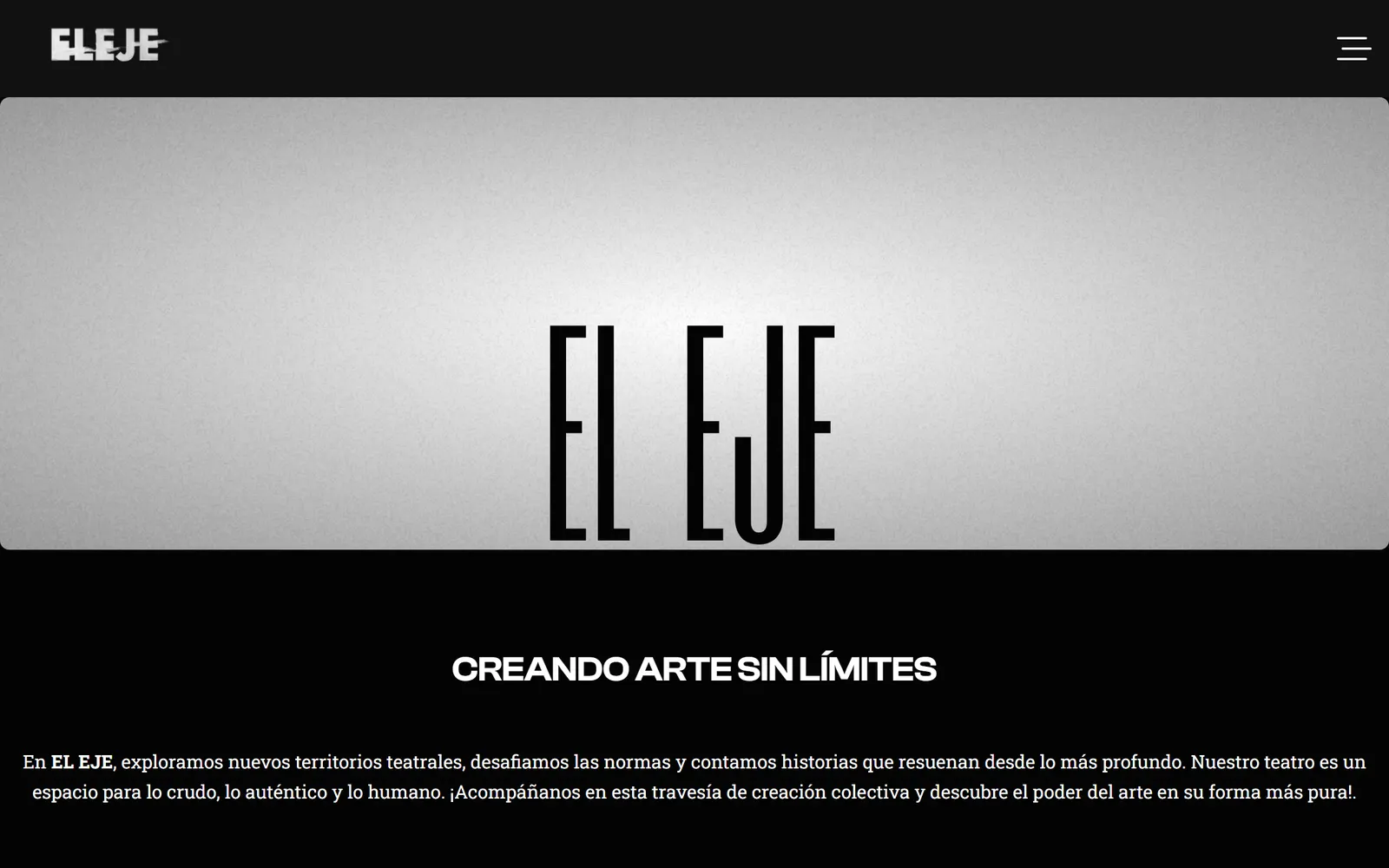 Ejemplo: web de El Eje