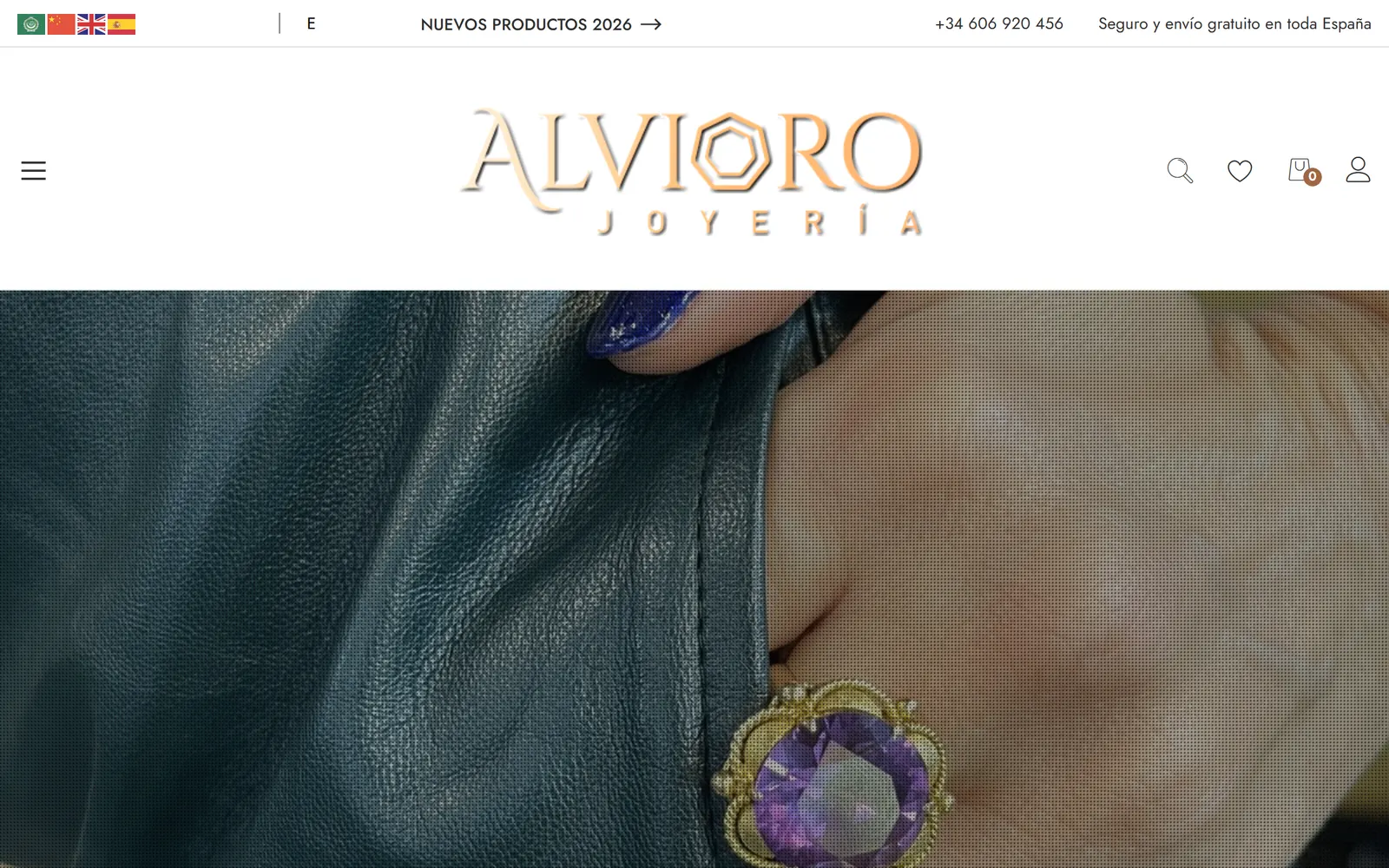 Ejemplo: web de Joyería Alvioro